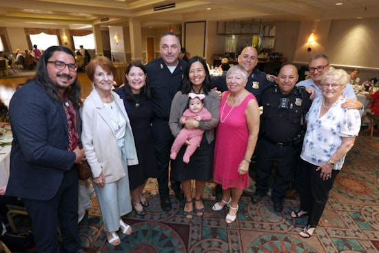 Boston Police and Mayor Michelle Wu Celebrate Mother's Day with East Boston Seniors at Spinelli's