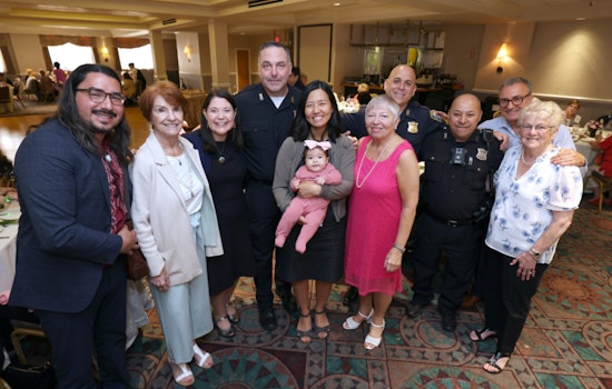Boston Police and Mayor Michelle Wu Celebrate Mother's Day with East Boston Seniors at Spinelli's