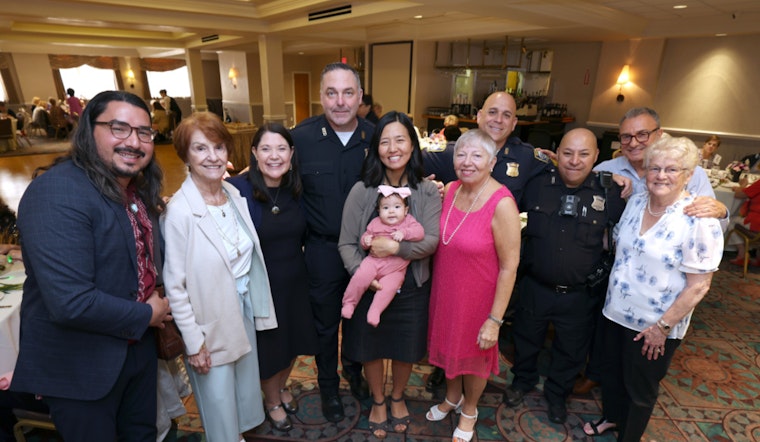 Boston Police and Mayor Michelle Wu Celebrate Mother's Day with East Boston Seniors at Spinelli's