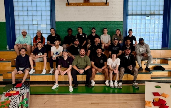Boston Police Build Community Ties with Basketball and Cookout at Charlestown Boys and Girls Club