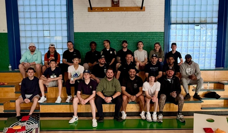 Boston Police Build Community Ties with Basketball and Cookout at Charlestown Boys and Girls Club
