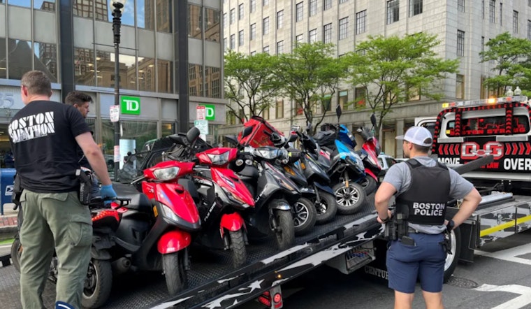 Boston Police Crack Down on Moped Violations in "Operation Safe Scooter"; One Arrested, Eight Charged in Back Bay