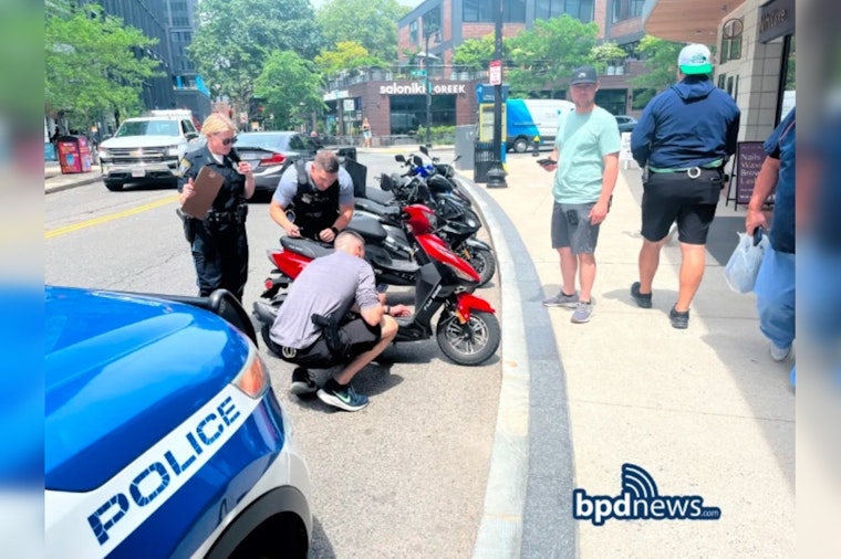 Boston Police Crack Down on Traffic Violations with Operation Safe Scooter in Fenway and Charge Dorchester Man