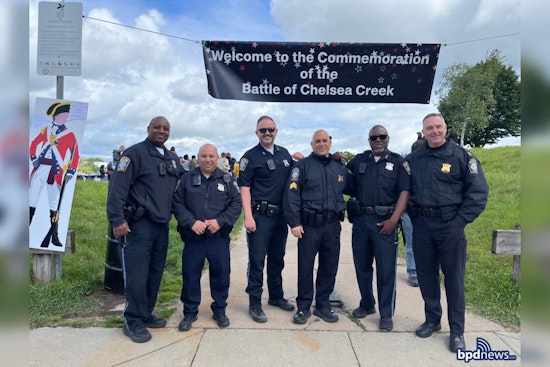 Boston Police Engage in Revolutionary War Anniversary Reenactment, Fostering Community Relations in East Boston