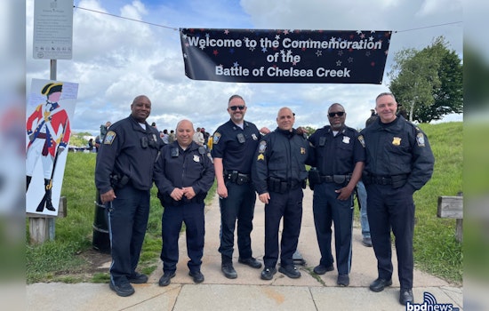 Boston Police Engage in Revolutionary War Anniversary Reenactment, Fostering Community Relations in East Boston