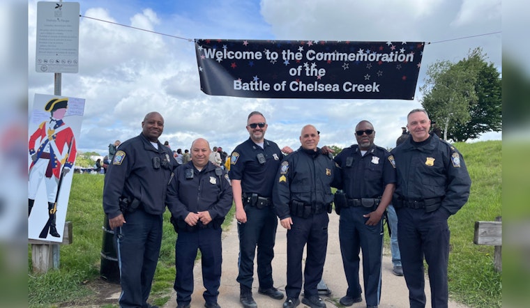 Boston Police Engage in Revolutionary War Anniversary Reenactment, Fostering Community Relations in East Boston