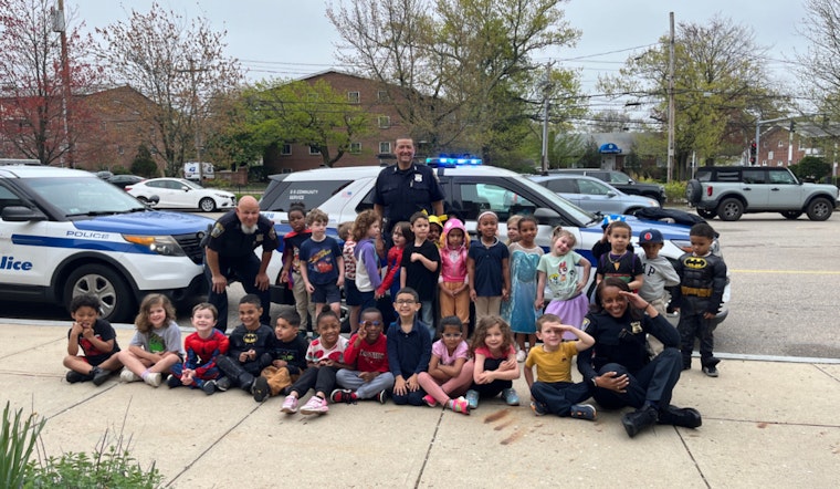 Boston Police Engage with Kindergarten Students at Beethoven School in West Roxbury to Foster Community Relations