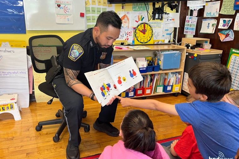 Boston Police Engage with Kindergarteners at Joyce Kilmer School for AAPI Heritage Month Reading Initiative