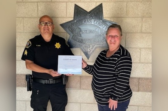 Calaveras County's Sergeant Rudi Leon Honored with "Light of Hope" Award for Commitment to Child Welfare
