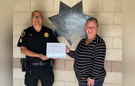 Calaveras County's Sergeant Rudi Leon Honored with "Light of Hope" Award for Commitment to Child Welfare