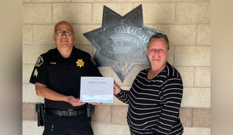 Calaveras County's Sergeant Rudi Leon Honored with "Light of Hope" Award for Commitment to Child Welfare