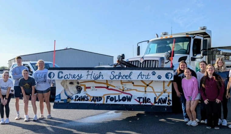 Carey High School Wins People's Choice in ODOT's Paint-the-Plow Contest in Ohio