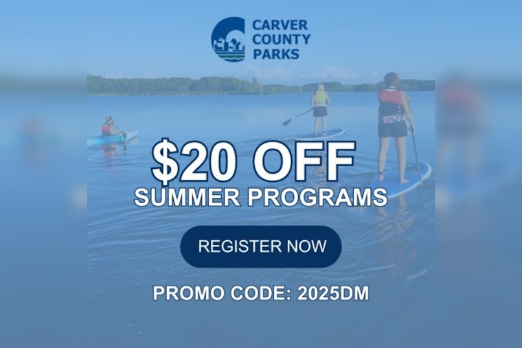 Carver County Parks Offers $20 Discount on Summer Activities for a Limited Time