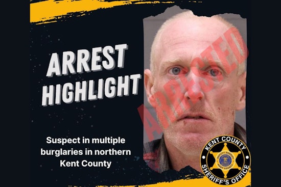 Cedar Springs Man Charged in Multi-Month Burglary Spree in Northern Kent County