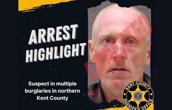 Cedar Springs Man Charged in Multi-Month Burglary Spree in Northern Kent County