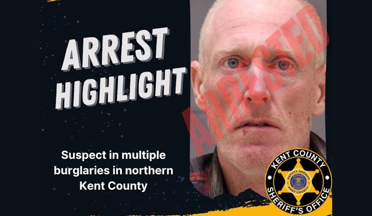 Cedar Springs Man Charged in Multi-Month Burglary Spree in Northern Kent County