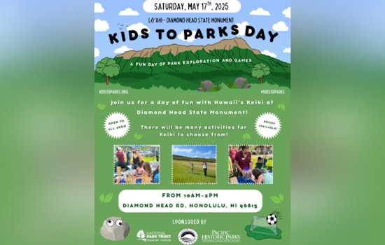 Celebrate the Great Outdoors, "Kids to Parks Day" at Diamond Head Welcomes Families May 17
