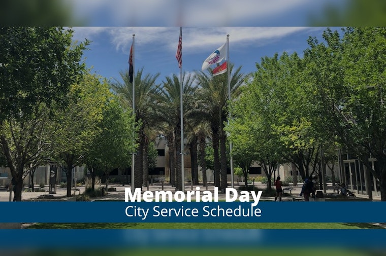 Chandler Announces Memorial Day Service Changes; Trash Collection Unaffected, City Pools Open with Varying Hours