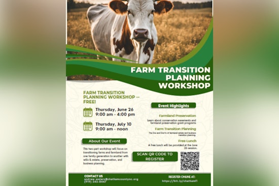 Chatham County Offers Free Farmland Transition Workshops to Aid Estate Planning for Local Landowners