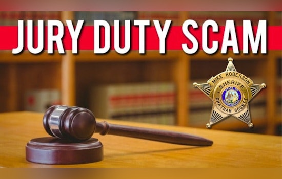 Chatham County Sheriff's Office Warns of Jury Duty Scam Using Deputies' Names
