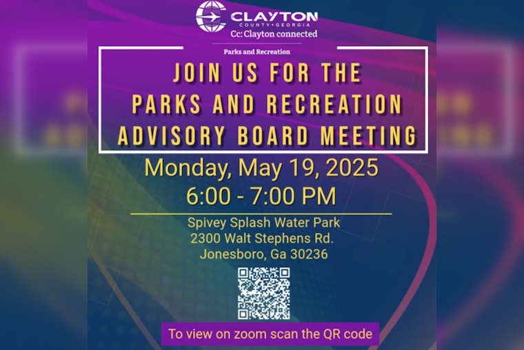 Clayton County Invites Residents to Shape Future of Parks at Advisory Board Meeting in Jonesboro