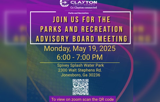 Clayton County Invites Residents to Shape Future of Parks at Advisory Board Meeting in Jonesboro