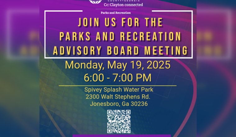 Clayton County Invites Residents to Shape Future of Parks at Advisory Board Meeting in Jonesboro