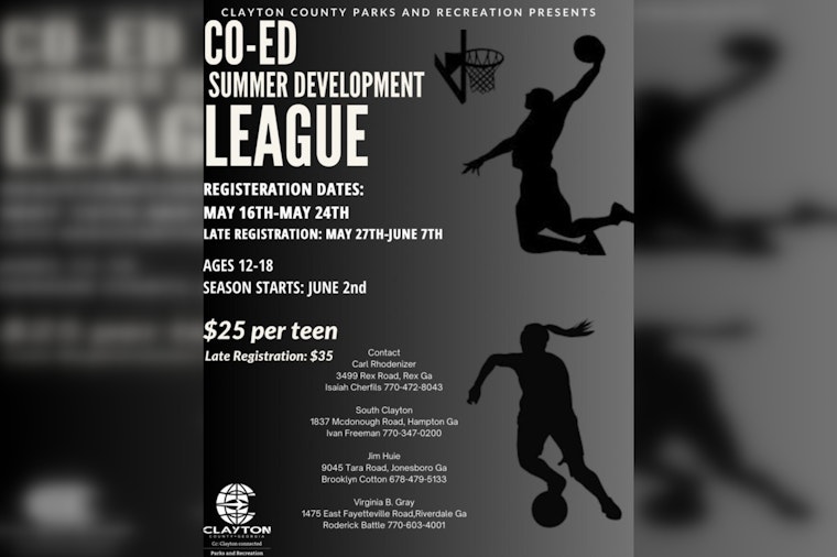 Clayton County Launches Co-Ed Summer Basketball Development League for Teens