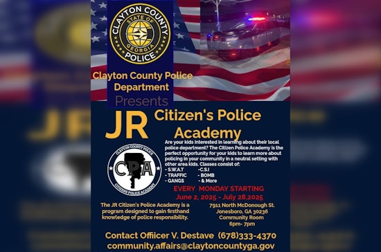 Clayton County Police Department Launches Free Jr. Citizen's Police Academy for Youth in Jonesboro