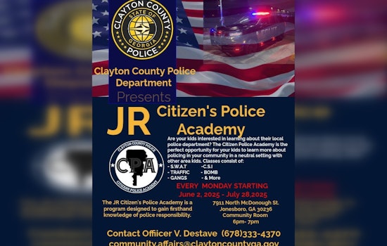 Clayton County Police Department Launches Free Jr. Citizen's Police Academy for Youth in Jonesboro