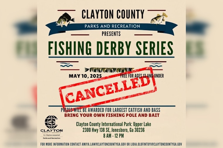 Clayton County Reschedules Fishing Derby to June 14 Amid Weather Concerns
