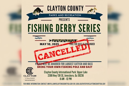 Clayton County Reschedules Fishing Derby to June 14 Amid Weather Concerns