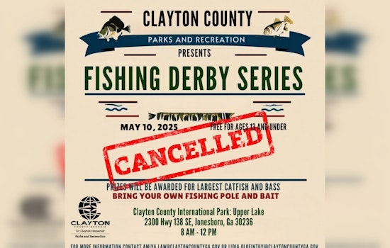 Clayton County Reschedules Fishing Derby to June 14 Amid Weather Concerns