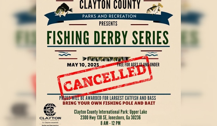 Clayton County Reschedules Fishing Derby to June 14 Amid Weather Concerns