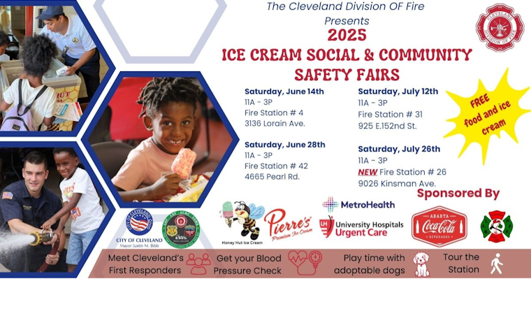 Cleveland Fire Department Announces Sweet Summer Series with Annual Ice Cream Socials Near St. Ignatius High School