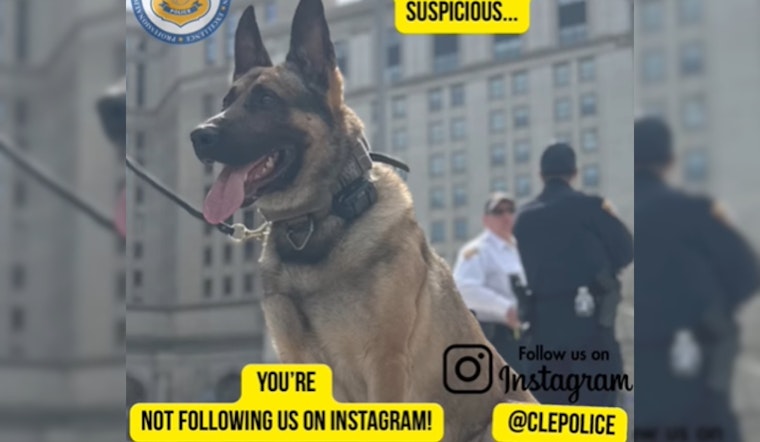 Cleveland Police Use K9 Humor on Social Media to Sniff Out New Followers