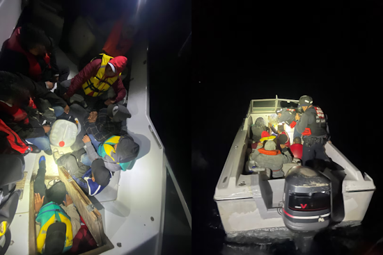 Coast Guard Intercepts Vessel with 15 Suspected Aliens Off San Diego Coast