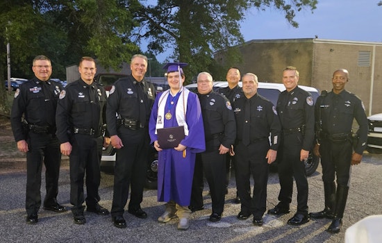 Collierville Police Department Honors Legacy of Fallen Officer by Attending Son's Graduation at Ripley High School
