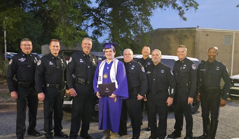 Collierville Police Department Honors Legacy of Fallen Officer by Attending Son's Graduation at Ripley High School