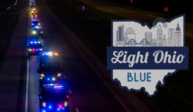 Columbus Lights Up in Blue to Honor Fallen Officers on 10th Anniversary of Memorial Caravan