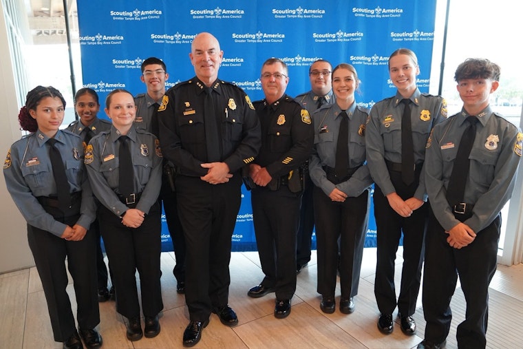 Chief Bercaw and Andrews Family Honored with 2025 Fort Brooke Soaring Eagle Award in Tampa