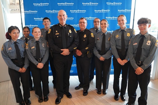 Chief Bercaw and Andrews Family Honored with 2025 Fort Brooke Soaring Eagle Award in Tampa