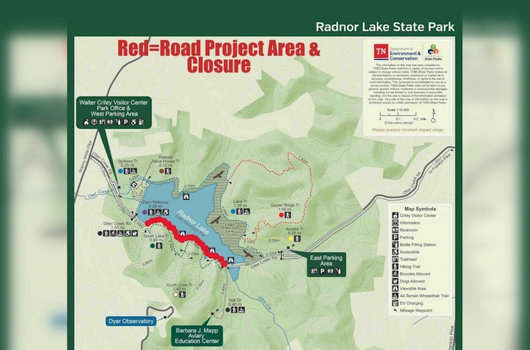 Construction at Radnor Lake State Park Set to Enhance Road and Accessibility Despite Temporary Disruptions