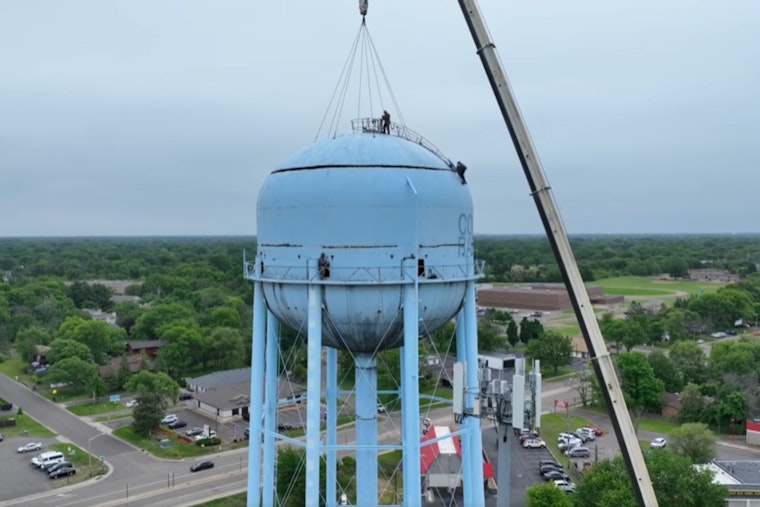 Coon Rapids Bids Farewell to Iconic Foley Water Tower as Deconstruction Begins