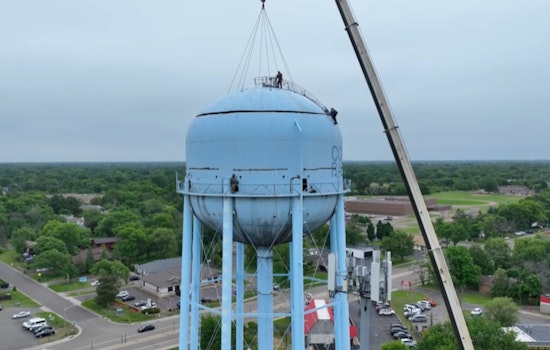 Coon Rapids Bids Farewell to Iconic Foley Water Tower as Deconstruction Begins