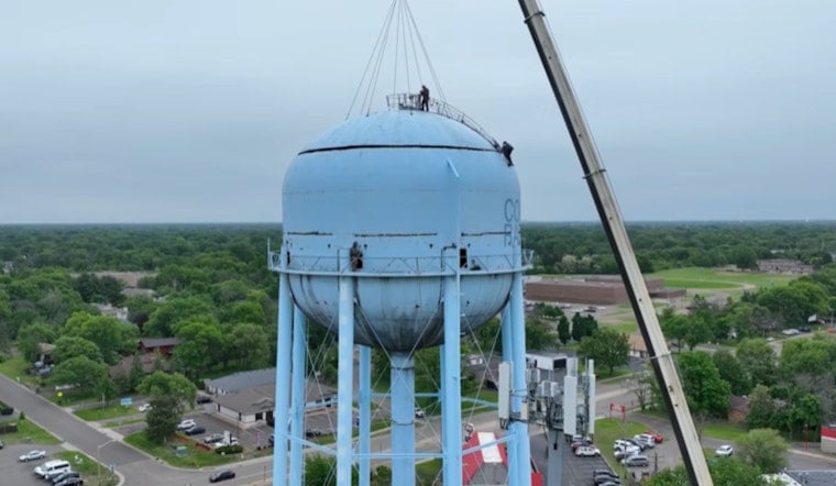 Coon Rapids Bids Farewell to Iconic Foley Water Tower as Deconstruction Begins