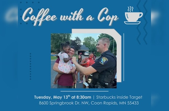Coon Rapids Police Department Invites Public to "Coffee with a Cop" Event for Community Engagement