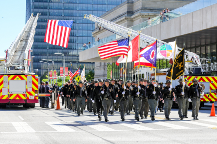 Cuyahoga County Law Enforcement Commemorates Fallen Officers During Police Memorial Week in Downtown Cleveland