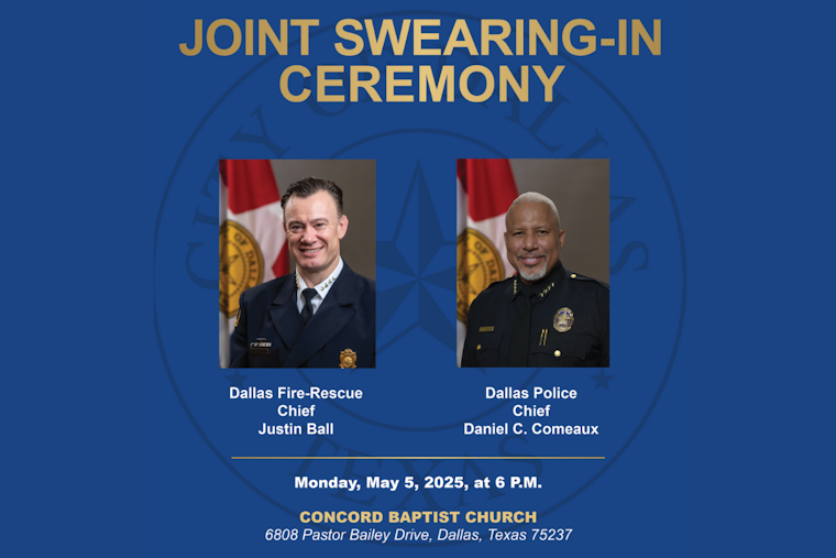 Dallas Welcomes New Fire-Rescue and Police Chiefs in Joint Swearing-In Ceremony