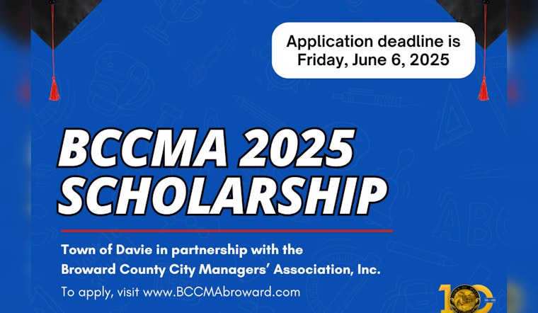 Davie and Broward County City Managers’ Association Launch Scholarship Program for Aspiring Public Servants